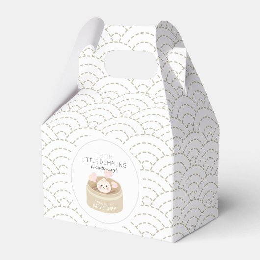 Witte Baby showers flesje Bedankdoosjes (Voorkant Zijde)