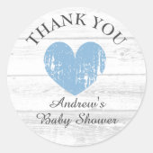  witte baby showers  ronde sticker