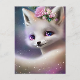 Witte Baby Vos Briefkaart