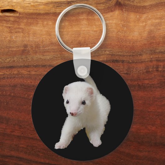 Witte babyfret sleutelhanger (Voorkant)