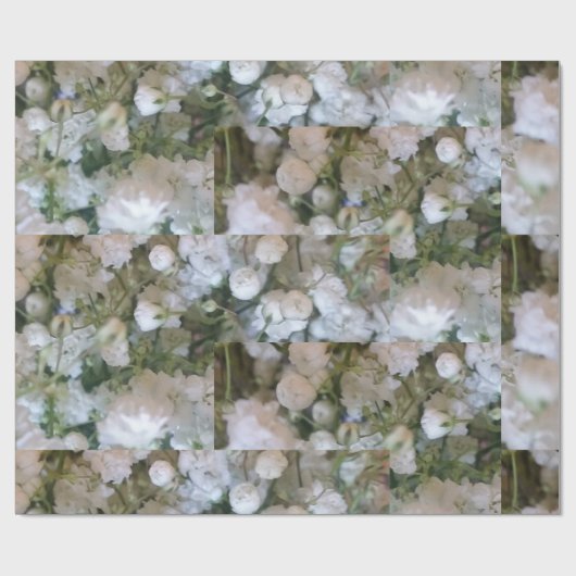 Witte baby's adem cadeaupapier (Vlak)