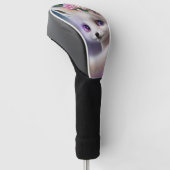 Witte Babyvos Golfheadcover (Schuin)