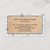 Witte Badkamer Keuken Vloeren Tegels Installer Visitekaartje (Achterkant)