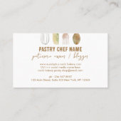 Witte bakkerij Rustic cake decoratie Visitekaartje (Achterkant)