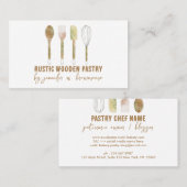 Witte bakkerij Rustic cake decoratie Visitekaartje (Voorkant / Achterkant)
