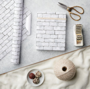 Witte Bakstenen Cadeaupapier