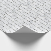 Witte Bakstenen Cadeaupapier (Hoek)