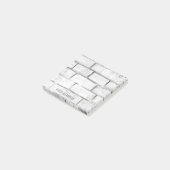 Witte bakstenen muur Voeg naam toe 3x3 Post-it® Notes (Schuin)