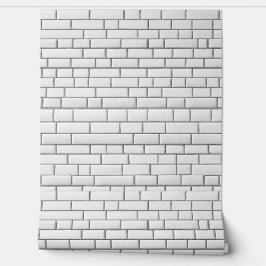 Witte bakstenen naadloze patronen rustieke elegant behang