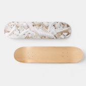 witte bakstenen persoonlijk skateboard (Horizontaal)