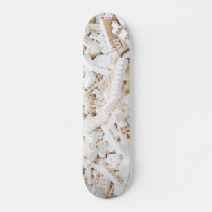 witte bakstenen persoonlijk skateboard