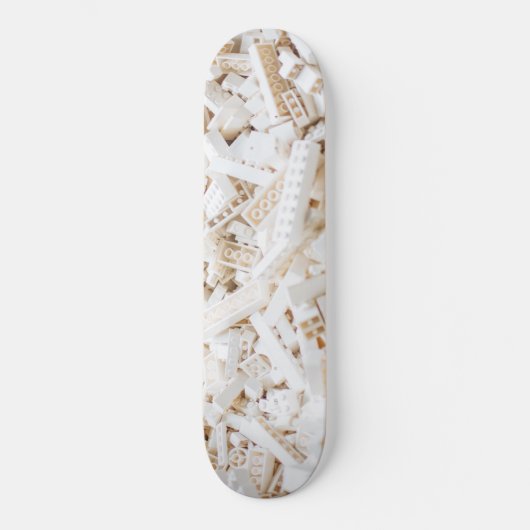 witte bakstenen persoonlijk skateboard (Voorkant)