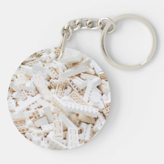 witte bakstenen sleutelhanger (Achterkant)