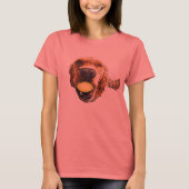 witte bal wit t-shirt (Voorkant)