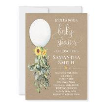 Witte ballon Eucalyptus greenery baby shower