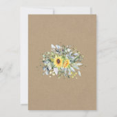 Witte ballon Eucalyptus greenery baby shower Kaart (Achterkant)