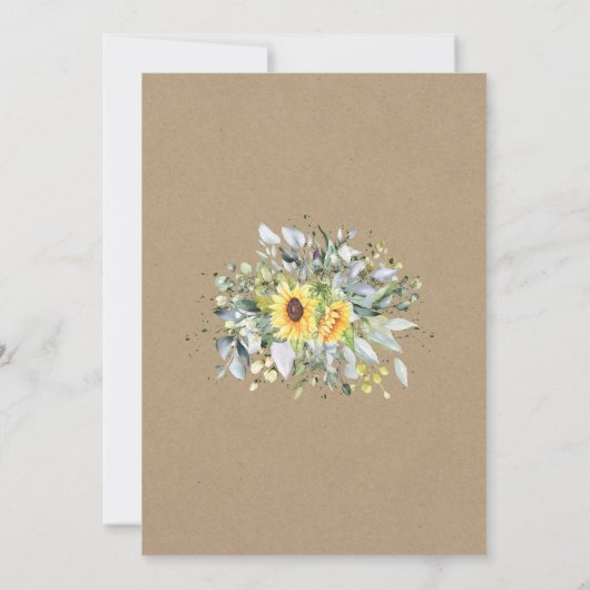 Witte ballon Eucalyptus greenery baby shower Kaart (Achterkant)