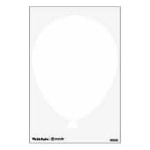 Witte ballon muur sticker klassieke huis muur deco