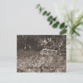 Witte bank briefkaart (Staand voorkant)