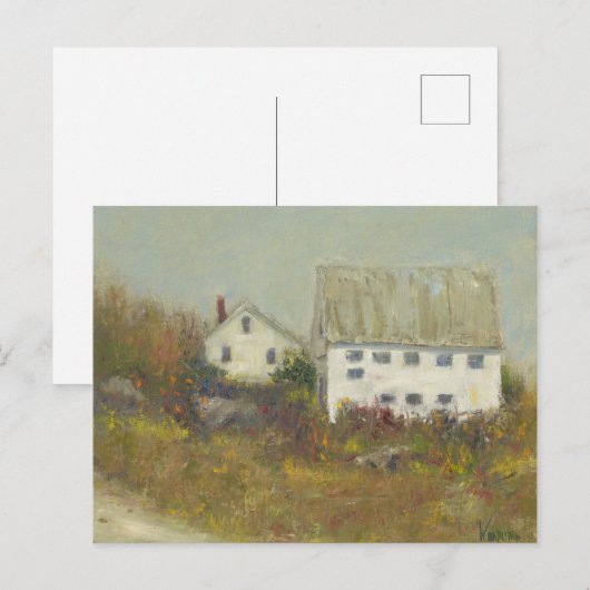 Witte Barn Briefkaart (Voorkant / Achterkant)