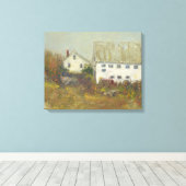 Witte Barn Canvas Afdruk (Insitu (Houten vloer))