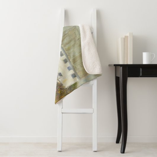 Witte Barn Sherpa Deken (In situ)