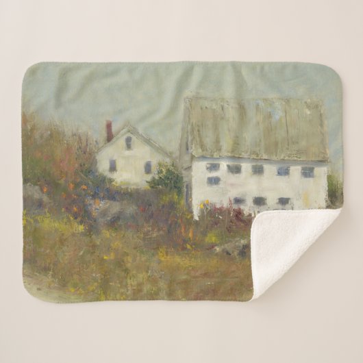 Witte Barn Sherpa Deken (Voorkant (horizontaal))