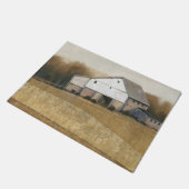 Witte Barn Uitzicht Deurmat (Schuin)