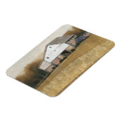 Witte Barn-Uitzicht Magneet (Linkerzijde)