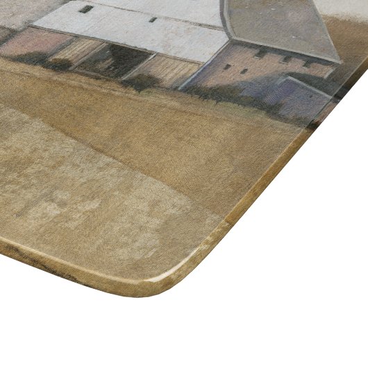 Witte Barn-Uitzicht Snijplank (Hoek)