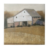 Witte Barn-Uitzicht Tegeltje (Voorkant)