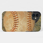 Witte Baseball rode roodheid Case-Mate iPhone Case (Achterkant (horizontaal))