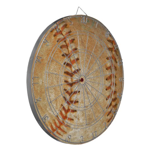  Witte Baseball rode roodheid Dartbord (Voorkant Links)