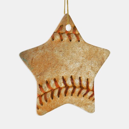  Witte Baseball rode roodheid Keramisch Ornament (Rechts)