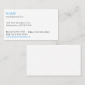 witte basis Visitekaartjes (Voorkant / Achterkant)