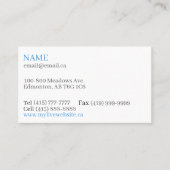 witte basis Visitekaartjes (Voorkant)