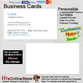  witte basis Visitekaartjes