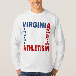 Witte basisshirt VIRGINIA ATHLETISM T-shirt
