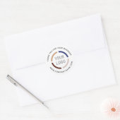 witte bedrijf logo bedank stickers (Envelop)