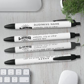 Witte Bedrijfs logo naam Bedrijf Merk Custom Zwarte Inkt Pen