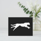 Witte beeldschittering briefkaart (Staand voorkant)