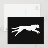 Witte beeldschittering briefkaart (Voorkant / Achterkant)