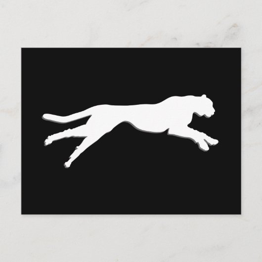 Witte beeldschittering briefkaart (Voorkant)