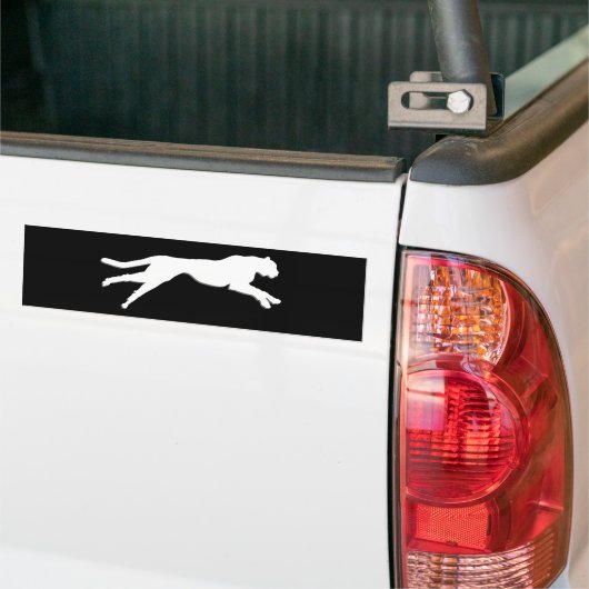 Witte beeldschittering bumpersticker (Op Truck)
