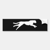 Witte beeldschittering bumpersticker (Voorkant)