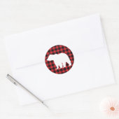 Witte Beer Buffalo Controleer Stickers (Envelop)
