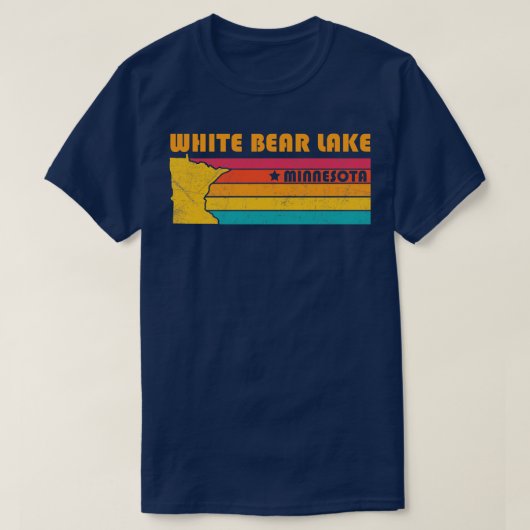 Witte Beer Lake Minnesota  Verdrietige Souve T-shirt (Design voorkant)