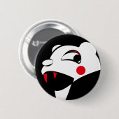 Witte Beer Ronde Button 5,7 Cm (Voorkant /achterkant)