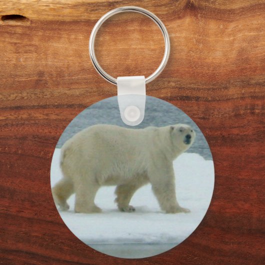 Witte Beer Sleutelhanger (Voorkant)