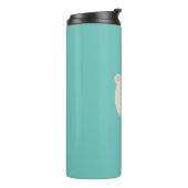 Witte beer thermosbeker (Gedraaid links)